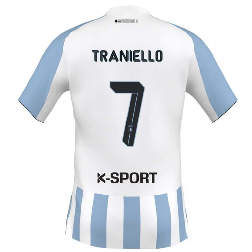 Danxen Kobiety Andrea Traniello #7 Biało-Błękitny Domowa Koszulka 2025/26 Koszulki Klubowe