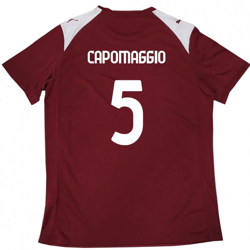 Danxen Kobiety Galo Capomaggio #5 Burgundowo-Biały Domowa Koszulka 2025/26 Koszulki Klubowe