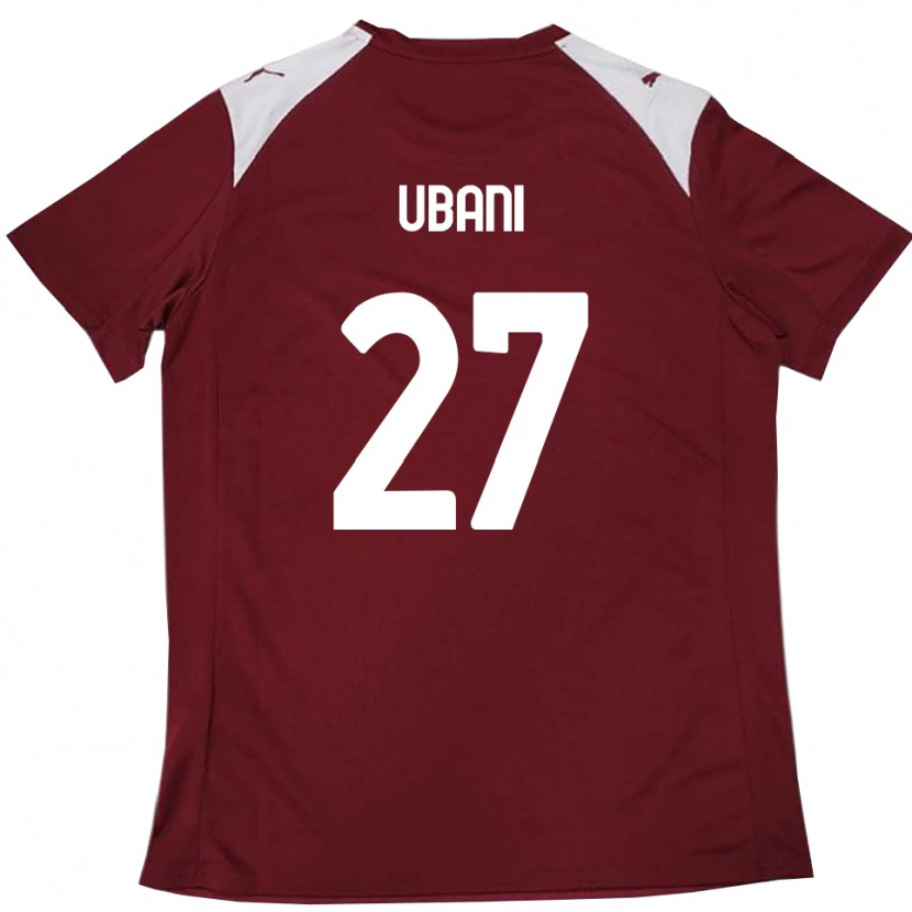 Danxen Kobiety Marlon Ubani #27 Burgundowo-Biały Domowa Koszulka 2025/26 Koszulki Klubowe