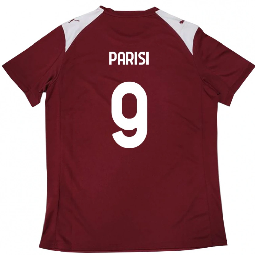 Danxen Kobiety Raffaele Parisi #9 Burgundowo-Biały Domowa Koszulka 2025/26 Koszulki Klubowe
