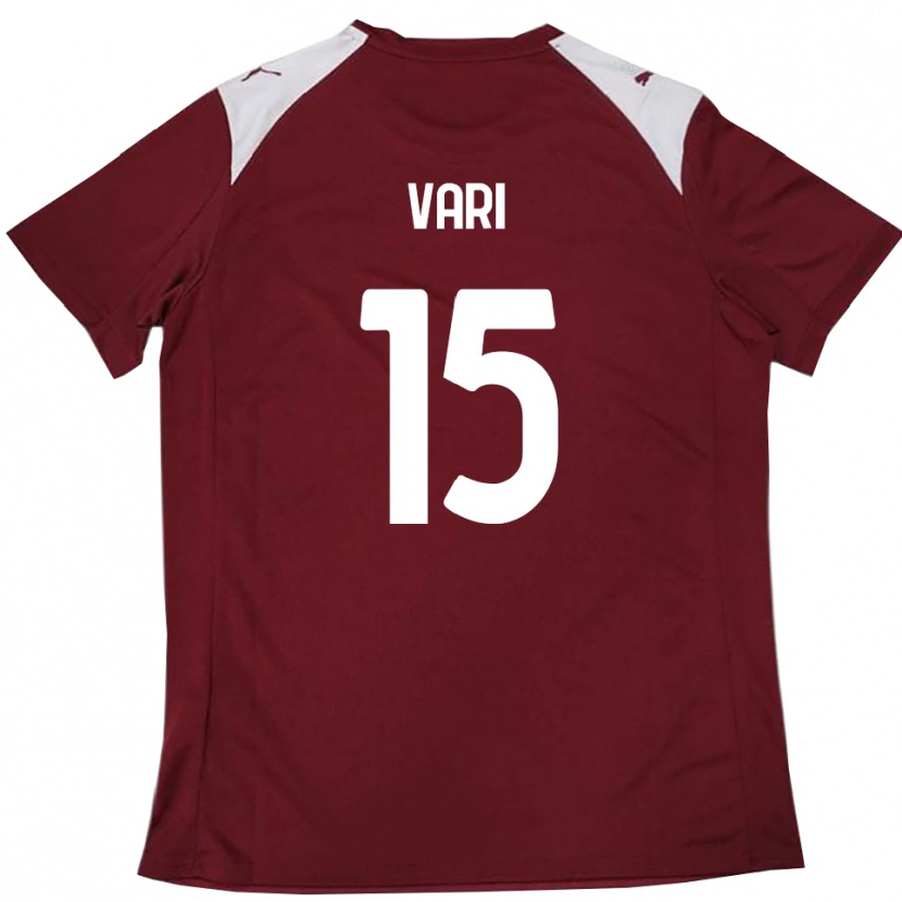 Danxen Kobiety Filippo Vari #15 Burgundowo-Biały Domowa Koszulka 2025/26 Koszulki Klubowe