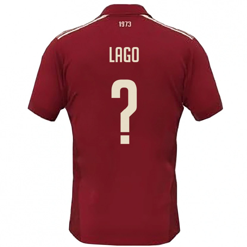 Danxen Kobiety Matteo Lago #0 Burgundowo-Biały Domowa Koszulka 2025/26 Koszulki Klubowe