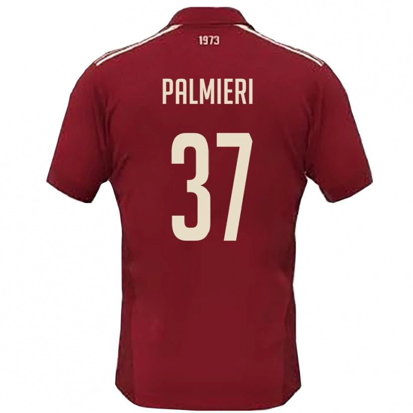 Danxen Kobiety Riccardo Palmieri #37 Burgundowo-Biały Domowa Koszulka 2025/26 Koszulki Klubowe