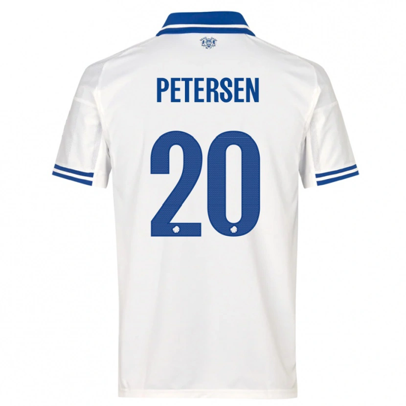 Danxen Kobiety Frederik Petersen #20 Biało-Niebieski Domowa Koszulka 2025/26 Koszulki Klubowe