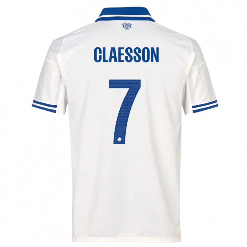 Danxen Kobiety Viktor Claesson #7 Biało-Niebieski Domowa Koszulka 2025/26 Koszulki Klubowe