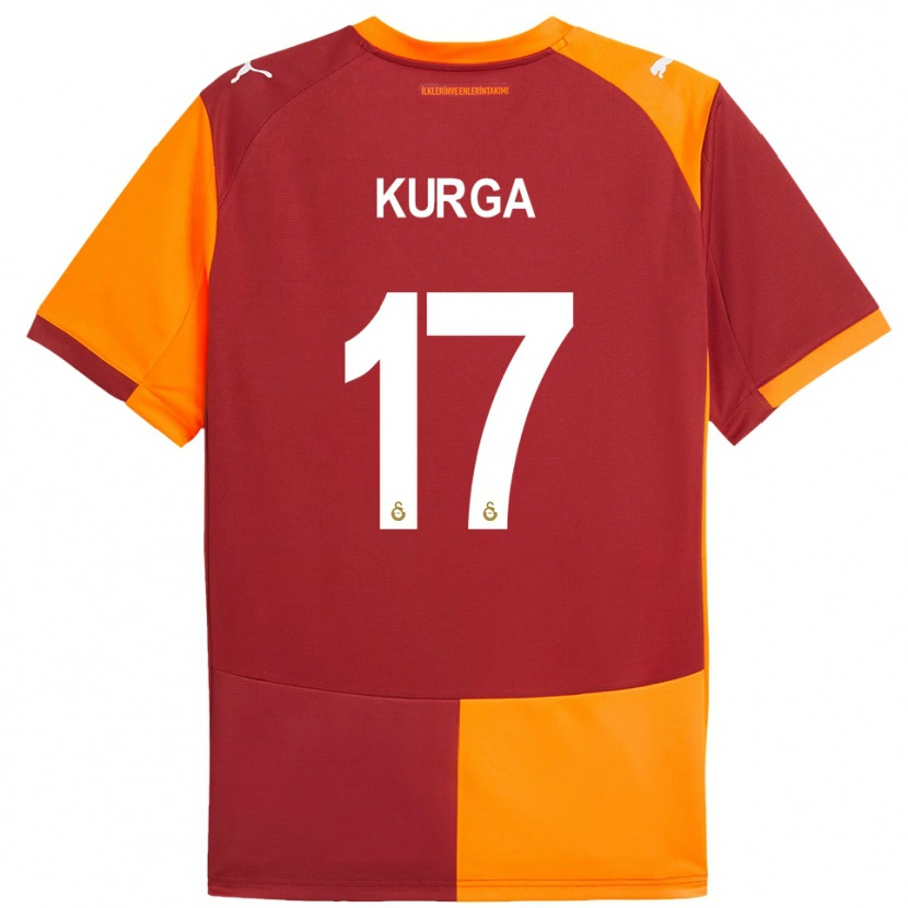 Danxen Kobiety Handan Kurğa #17 Czerwono-Pomarańczowy Domowa Koszulka 2025/26 Koszulki Klubowe