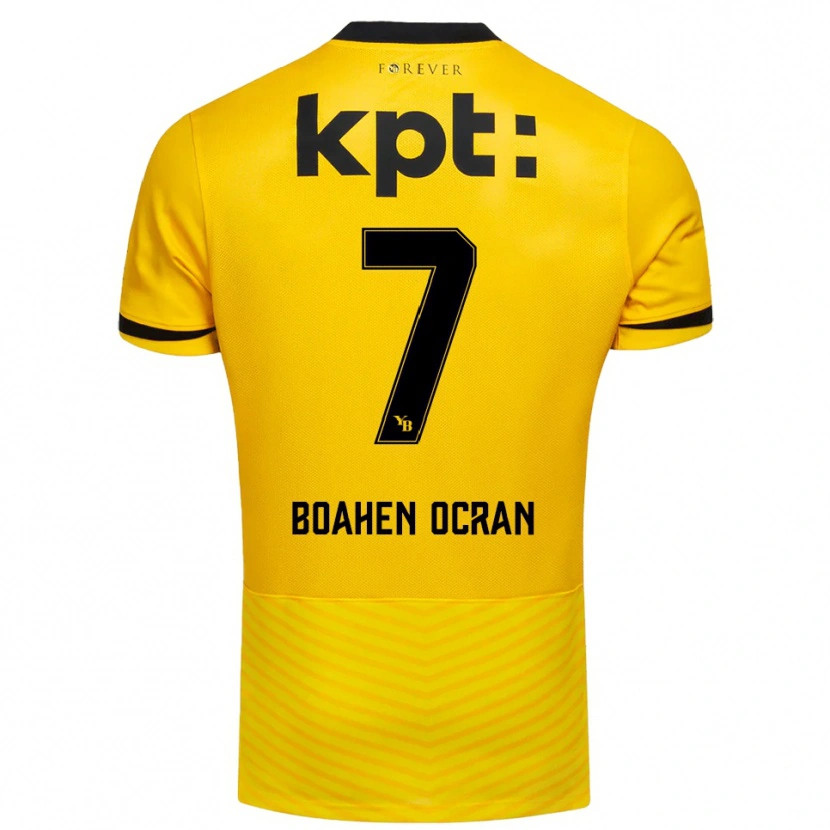 Danxen Kobiety Bright Boahen Ocran #7 Żółto-Czarny Domowa Koszulka 2025/26 Koszulki Klubowe
