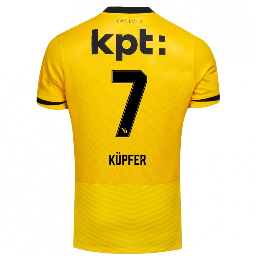Danxen Kobiety Eliah Küpfer #7 Żółto-Czarny Domowa Koszulka 2025/26 Koszulki Klubowe