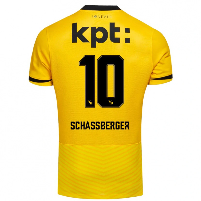 Danxen Kobiety Julia Schassberger #10 Żółto-Czarny Domowa Koszulka 2025/26 Koszulki Klubowe