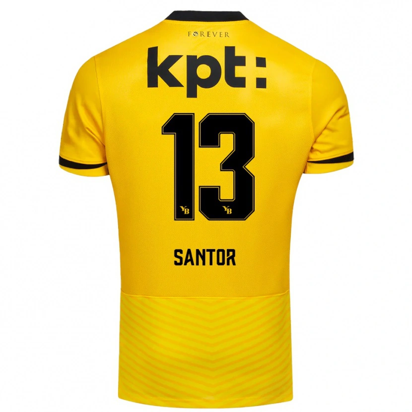 Danxen Kobiety Luca Santor #13 Żółto-Czarny Domowa Koszulka 2025/26 Koszulki Klubowe