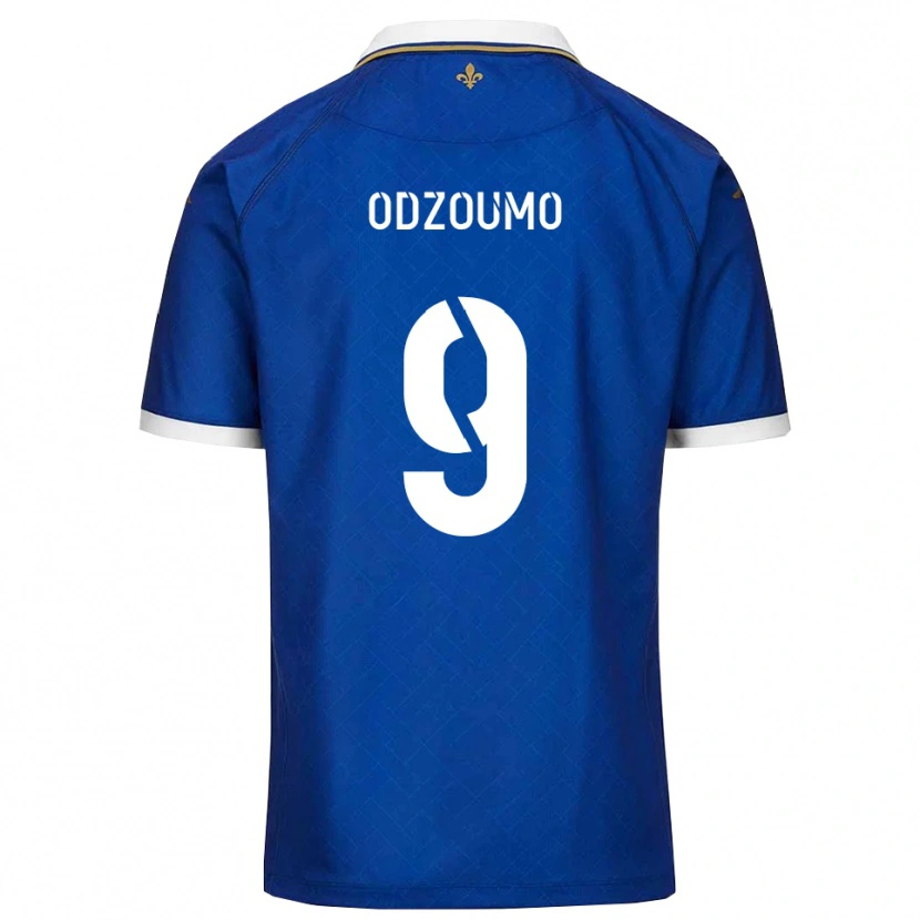Danxen Kobiety Cédric Odzoumo #9 Niebiesko-Złoty Domowa Koszulka 2025/26 Koszulki Klubowe