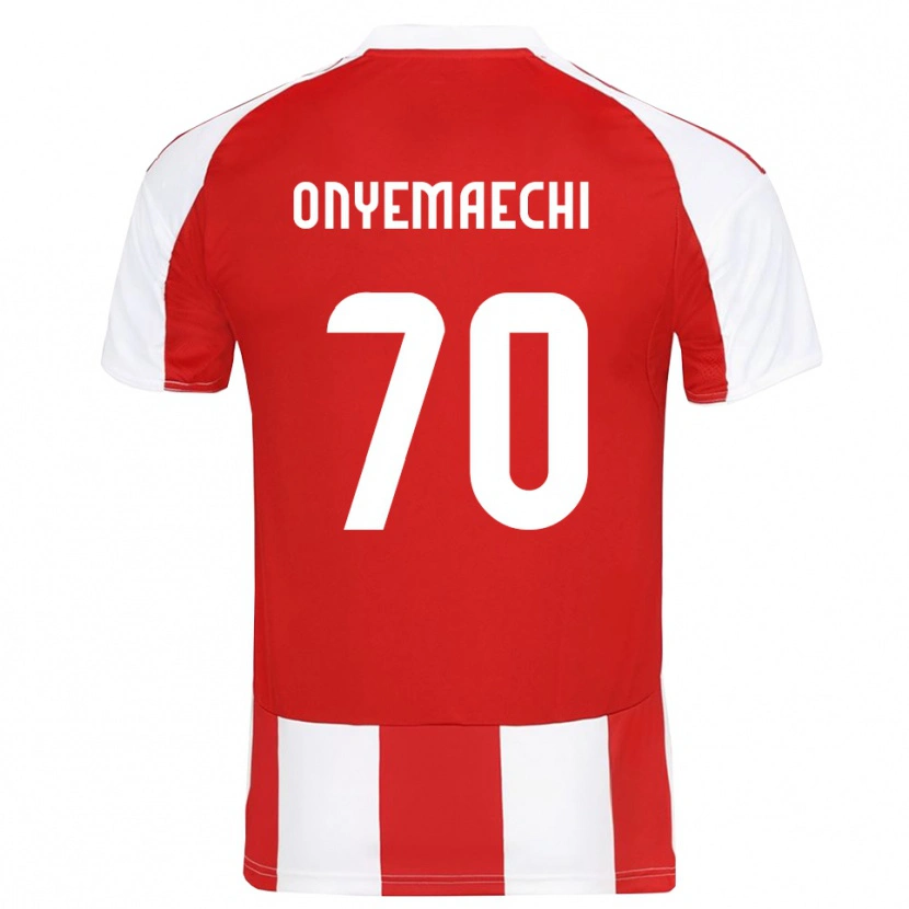 Danxen Kobiety Bruno Onyemaechi #70 Czerwono-Biały Domowa Koszulka 2025/26 Koszulki Klubowe
