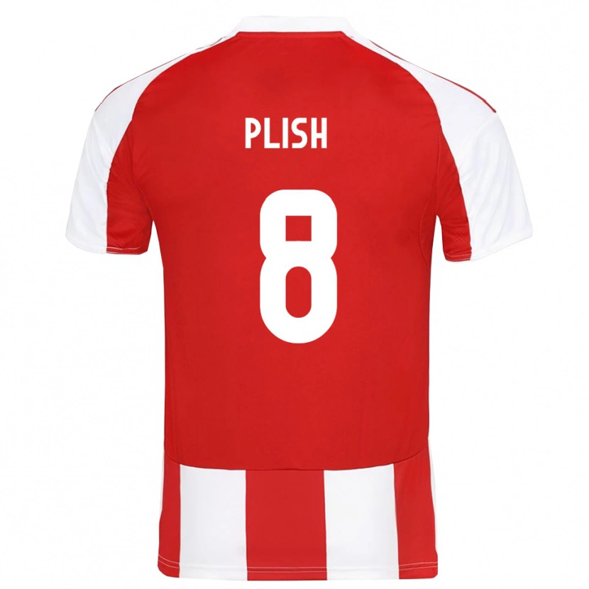 Danxen Kobiety Konstantin Plish #8 Czerwono-Biały Domowa Koszulka 2025/26 Koszulki Klubowe