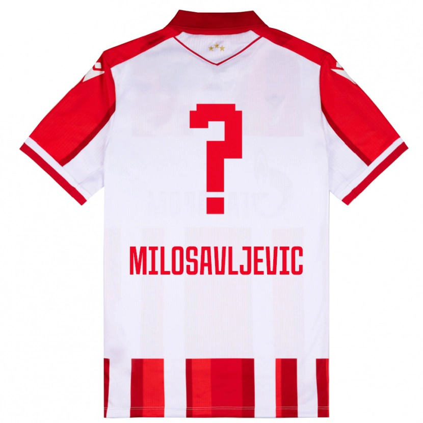 Danxen Kobiety Mihajlo Milosavljevic #0 Czerwono-Biały Domowa Koszulka 2025/26 Koszulki Klubowe