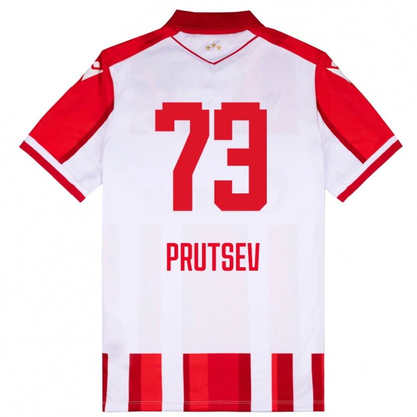Danxen Kobiety Egor Prutsev #73 Czerwono-Biały Domowa Koszulka 2025/26 Koszulki Klubowe