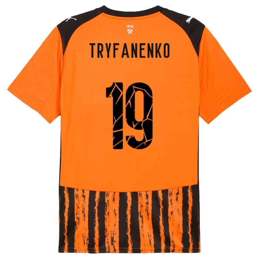 Danxen Kobiety Bogdan Tryfanenko #19 Pomarańczowo-Czarny Domowa Koszulka 2025/26 Koszulki Klubowe