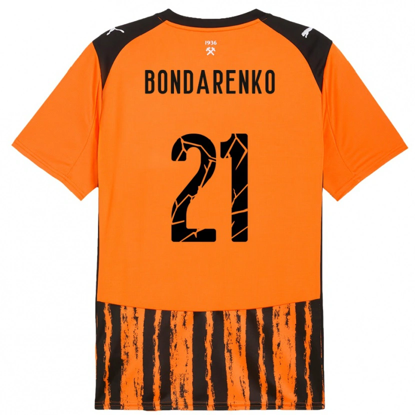 Danxen Kobiety Artem Bondarenko #21 Pomarańczowo-Czarny Domowa Koszulka 2025/26 Koszulki Klubowe