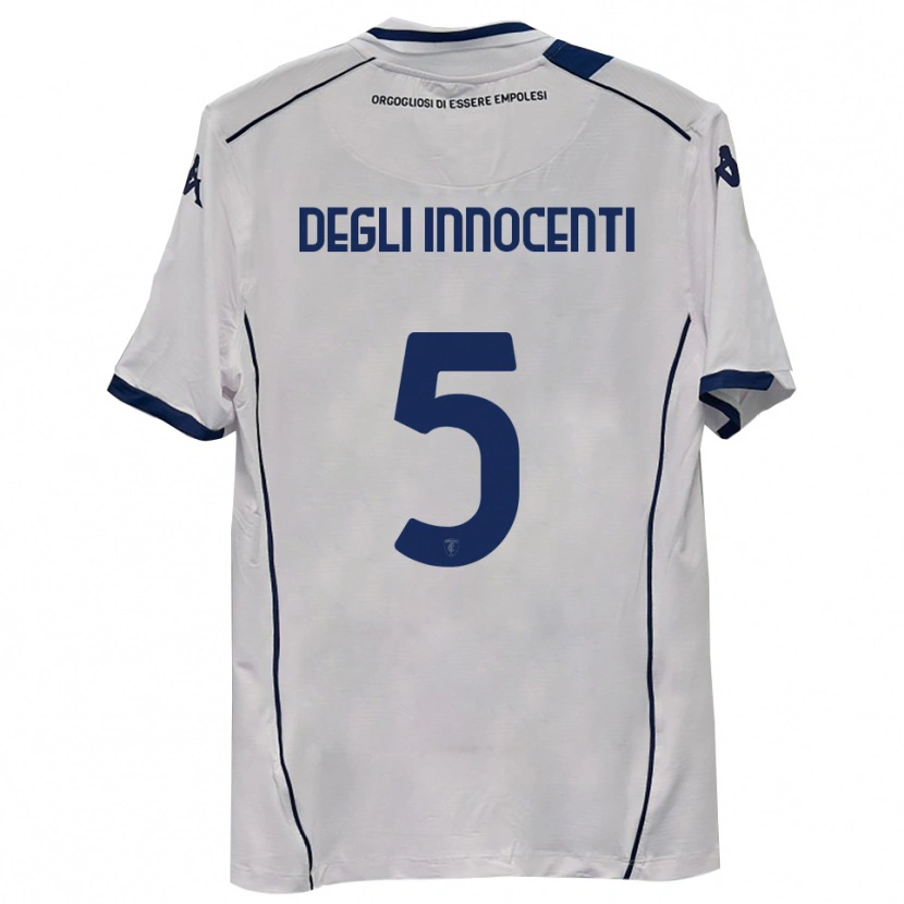 Danxen Kobiety Duccio Degli Innocenti #5 Ciemnogranatowy Wyjazdowa Koszulka 2025/26 Koszulki Klubowe