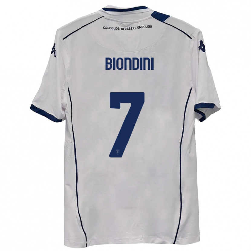 Danxen Kobiety Edoardo Biondini #7 Ciemnogranatowy Wyjazdowa Koszulka 2025/26 Koszulki Klubowe