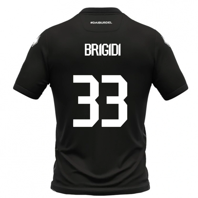 Danxen Kobiety Massimo Brigidi #33 Czarno-Biały Wyjazdowa Koszulka 2025/26 Koszulki Klubowe