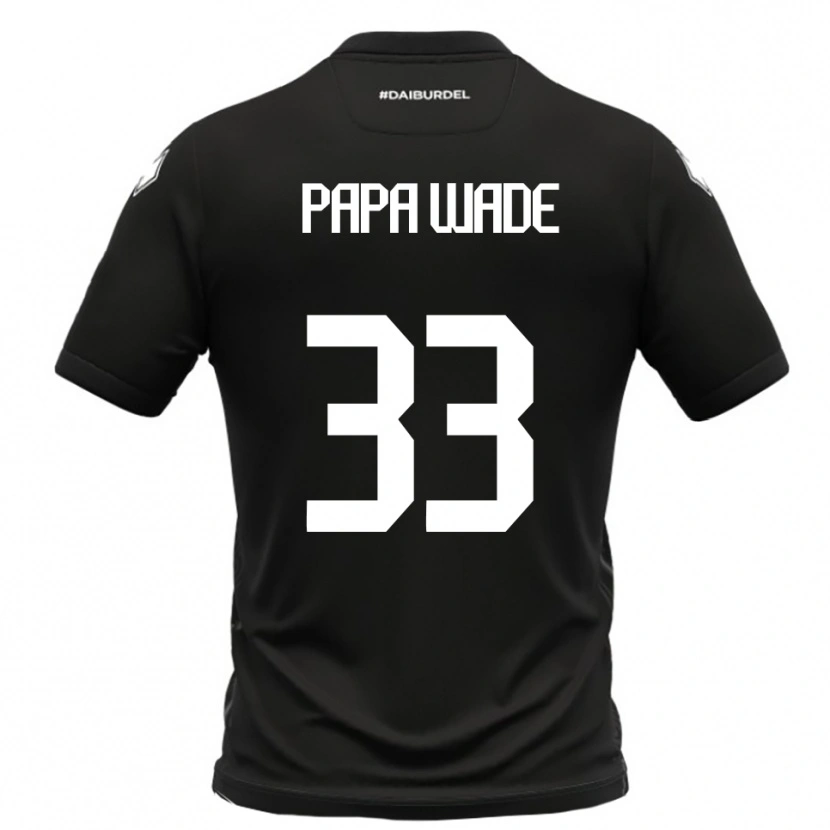 Danxen Kobiety Ibrahima Papa Wade #33 Czarno-Biały Wyjazdowa Koszulka 2025/26 Koszulki Klubowe