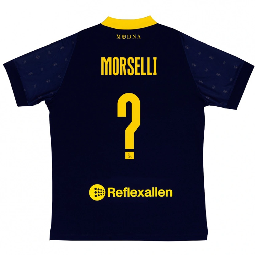 Danxen Kobiety Gabriele Morselli #0 Granatowo-Żółty Wyjazdowa Koszulka 2025/26 Koszulki Klubowe
