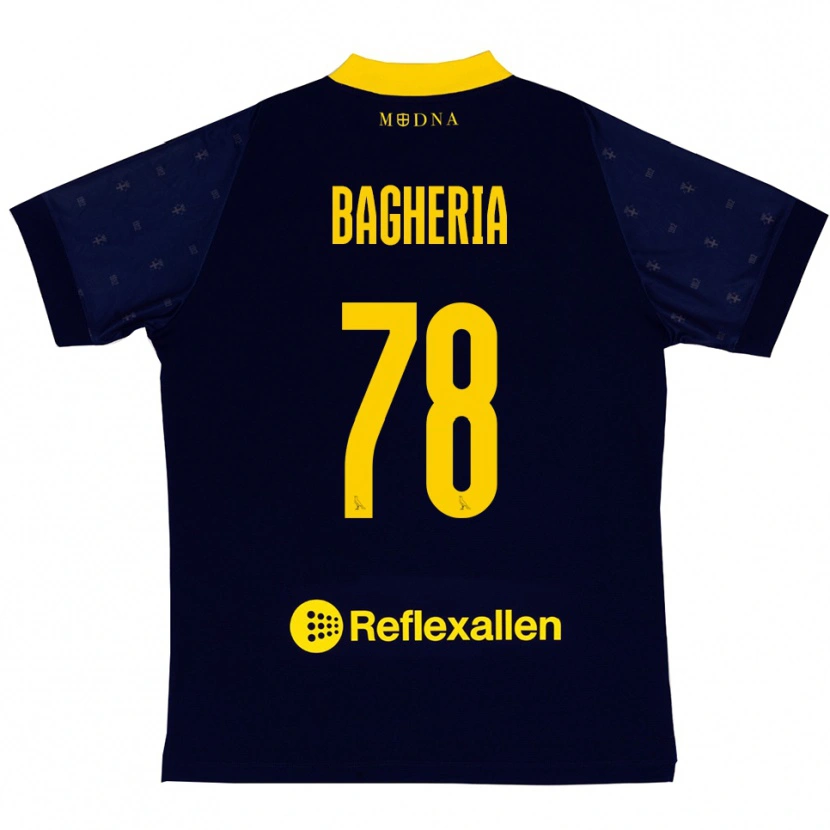 Danxen Kobiety Fabrizio Bagheria #78 Granatowo-Żółty Wyjazdowa Koszulka 2025/26 Koszulki Klubowe