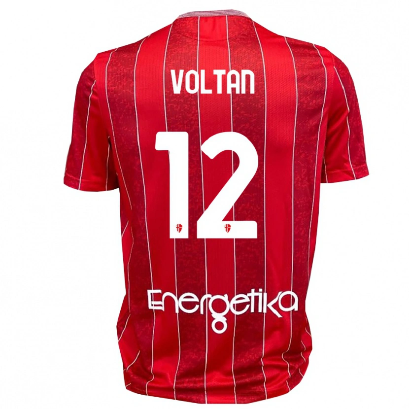 Danxen Kobiety Michele Voltan #12 Czerwono-Biały Wyjazdowa Koszulka 2025/26 Koszulki Klubowe