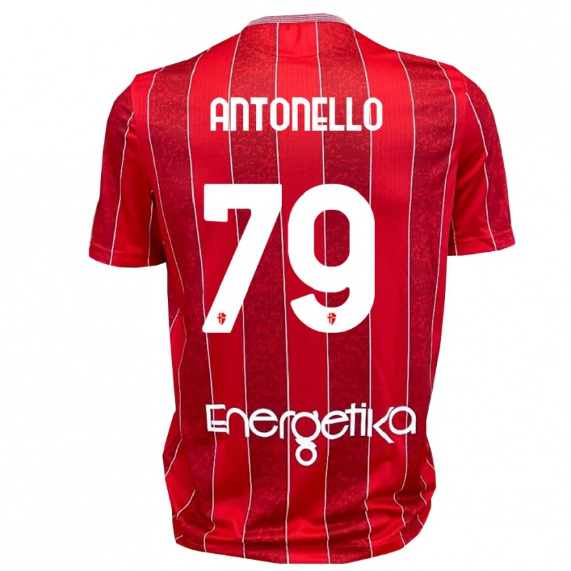 Danxen Kobiety Andrea Antonello #79 Czerwono-Biały Wyjazdowa Koszulka 2025/26 Koszulki Klubowe