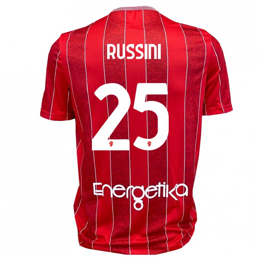 Danxen Kobiety Simone Russini #25 Czerwono-Biały Wyjazdowa Koszulka 2025/26 Koszulki Klubowe