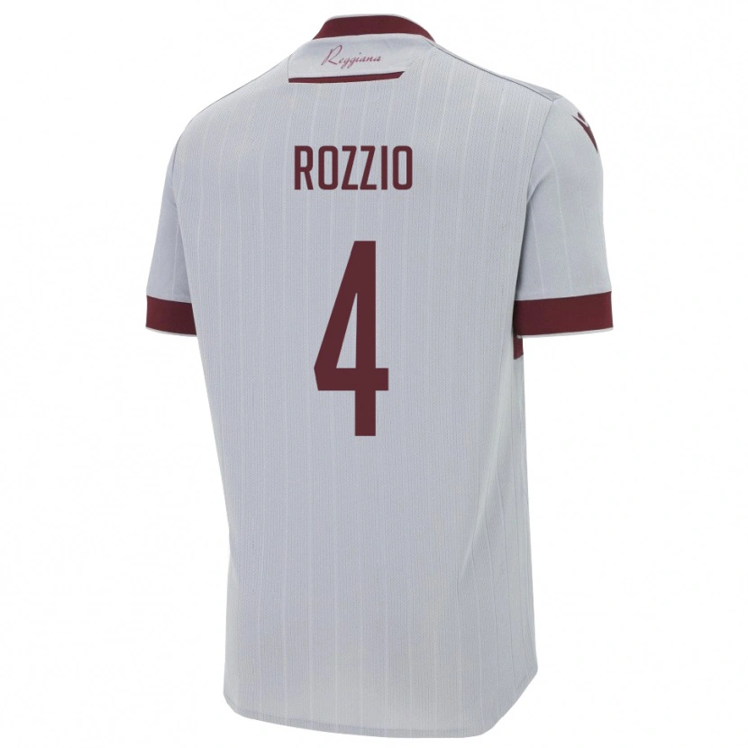Danxen Kobiety Paolo Rozzio #4 Bordowo-Biały Wyjazdowa Koszulka 2025/26 Koszulki Klubowe
