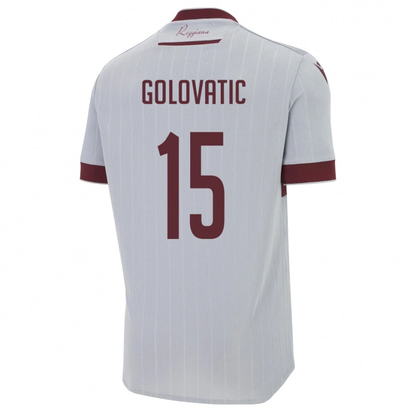 Danxen Kobiety Daniel Golovatic #15 Bordowo-Biały Wyjazdowa Koszulka 2025/26 Koszulki Klubowe