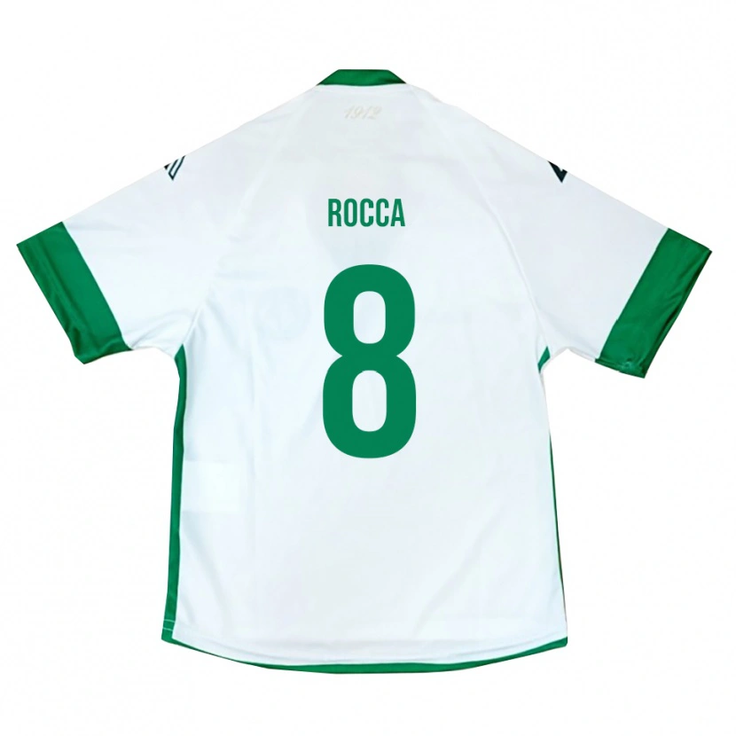 Danxen Kobiety Michele Rocca #8 Biało-Zielono-Niebieski Wyjazdowa Koszulka 2025/26 Koszulki Klubowe