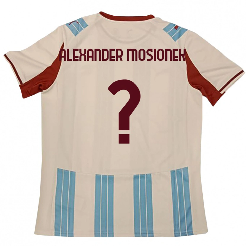 Danxen Kobiety Kamil Alexander Mosionek #0 Błękitno-Biały Wyjazdowa Koszulka 2025/26 Koszulki Klubowe