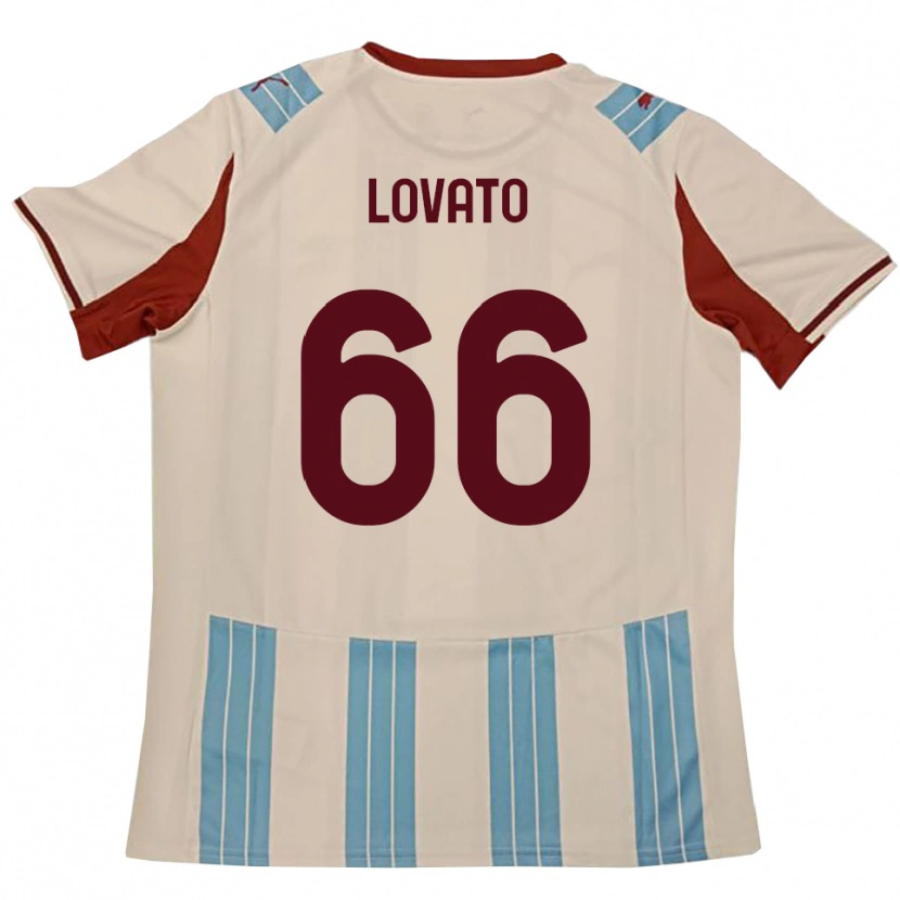Danxen Kobiety Matteo Lovato #66 Błękitno-Biały Wyjazdowa Koszulka 2025/26 Koszulki Klubowe