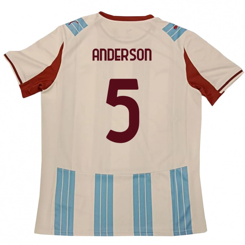 Danxen Kobiety Marcus Anderson #5 Błękitno-Biały Wyjazdowa Koszulka 2025/26 Koszulki Klubowe