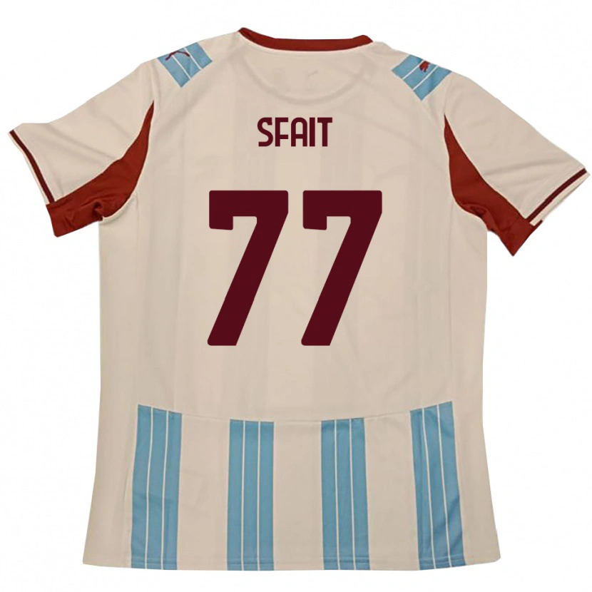 Danxen Kobiety Andres Sfait #77 Błękitno-Biały Wyjazdowa Koszulka 2025/26 Koszulki Klubowe