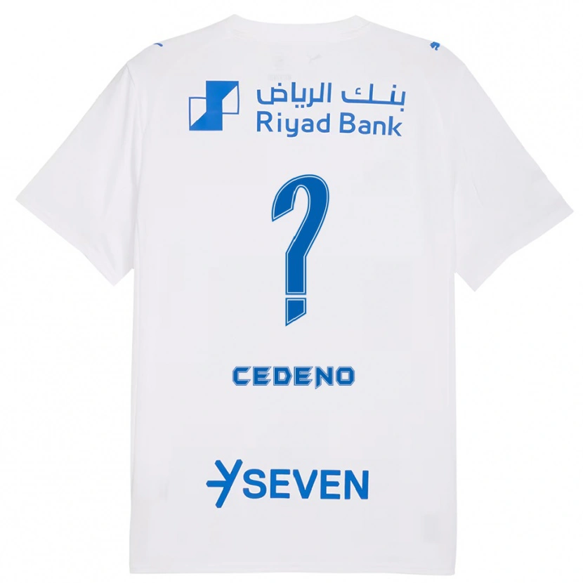 Danxen Kobiety Lineth Cedeño #0 Biało-Niebieski Wyjazdowa Koszulka 2025/26 Koszulki Klubowe