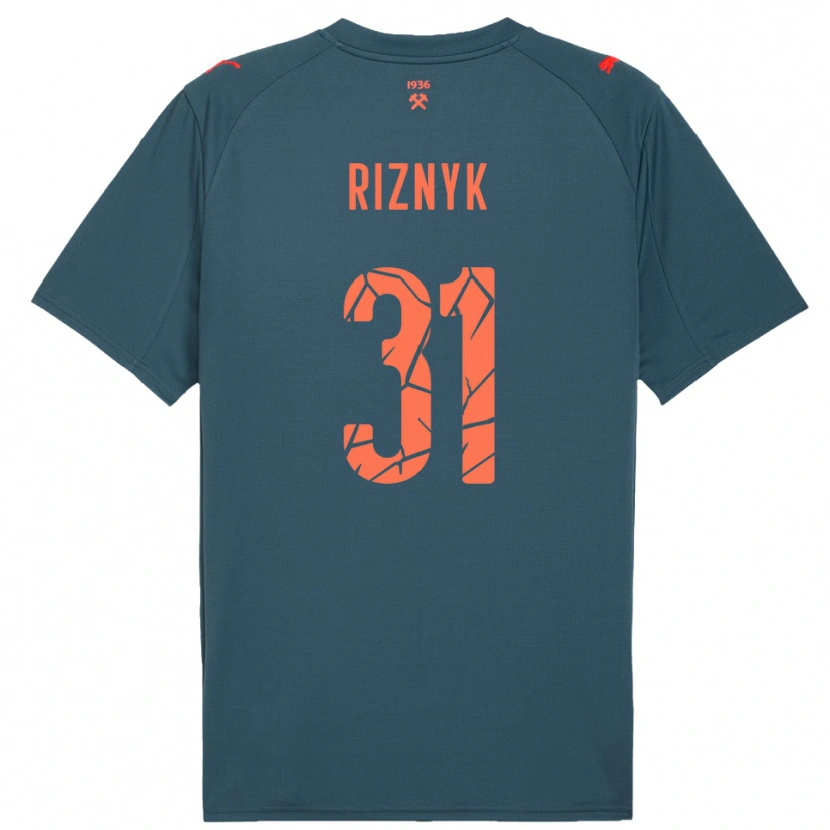 Danxen Kobiety Dmytro Riznyk #31 Granatowo-Czerwony Wyjazdowa Koszulka 2025/26 Koszulki Klubowe