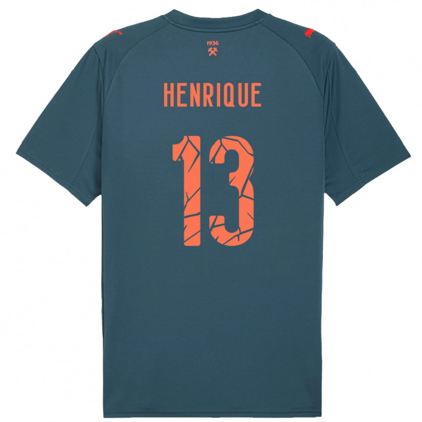 Danxen Kobiety Pedro Henrique #13 Granatowo-Czerwony Wyjazdowa Koszulka 2025/26 Koszulki Klubowe