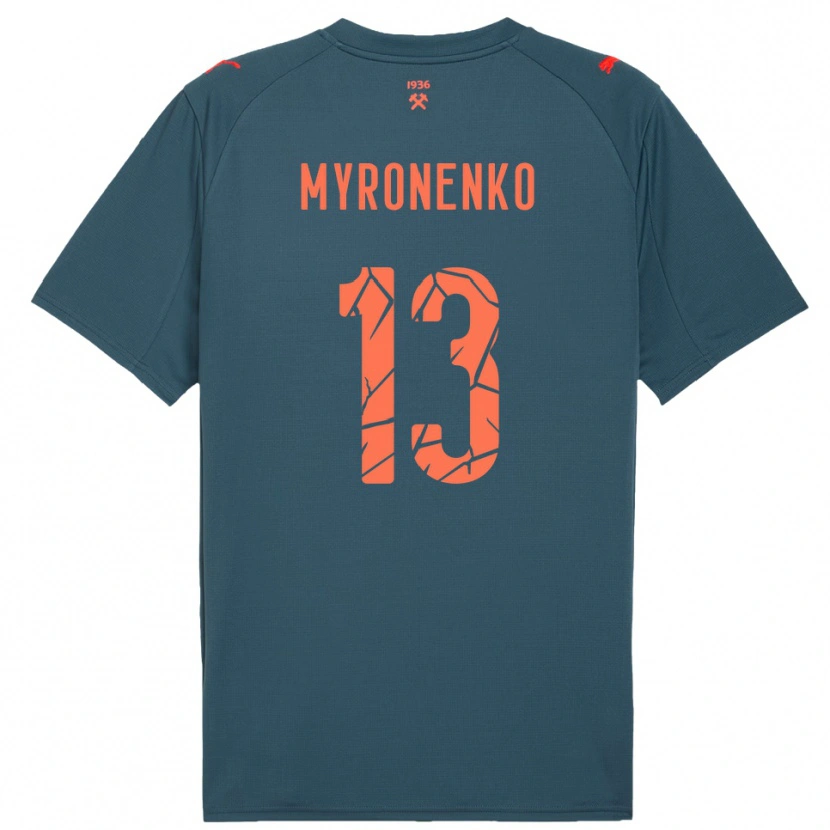 Danxen Kobiety Viktoriia Myronenko #13 Granatowo-Czerwony Wyjazdowa Koszulka 2025/26 Koszulki Klubowe
