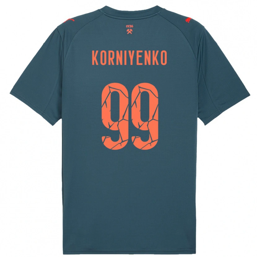 Danxen Kobiety Viktor Korniyenko #99 Granatowo-Czerwony Wyjazdowa Koszulka 2025/26 Koszulki Klubowe