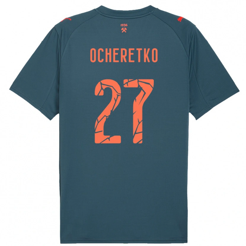 Danxen Kobiety Oleg Ocheretko #27 Granatowo-Czerwony Wyjazdowa Koszulka 2025/26 Koszulki Klubowe