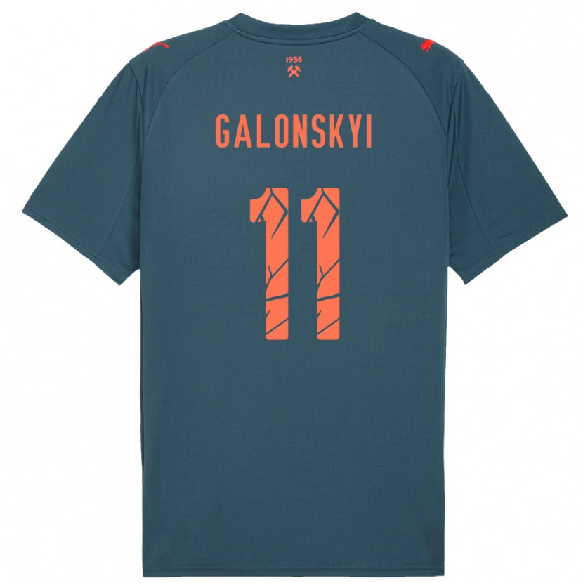 Danxen Kobiety Valentyn Galonskyi #11 Granatowo-Czerwony Wyjazdowa Koszulka 2025/26 Koszulki Klubowe