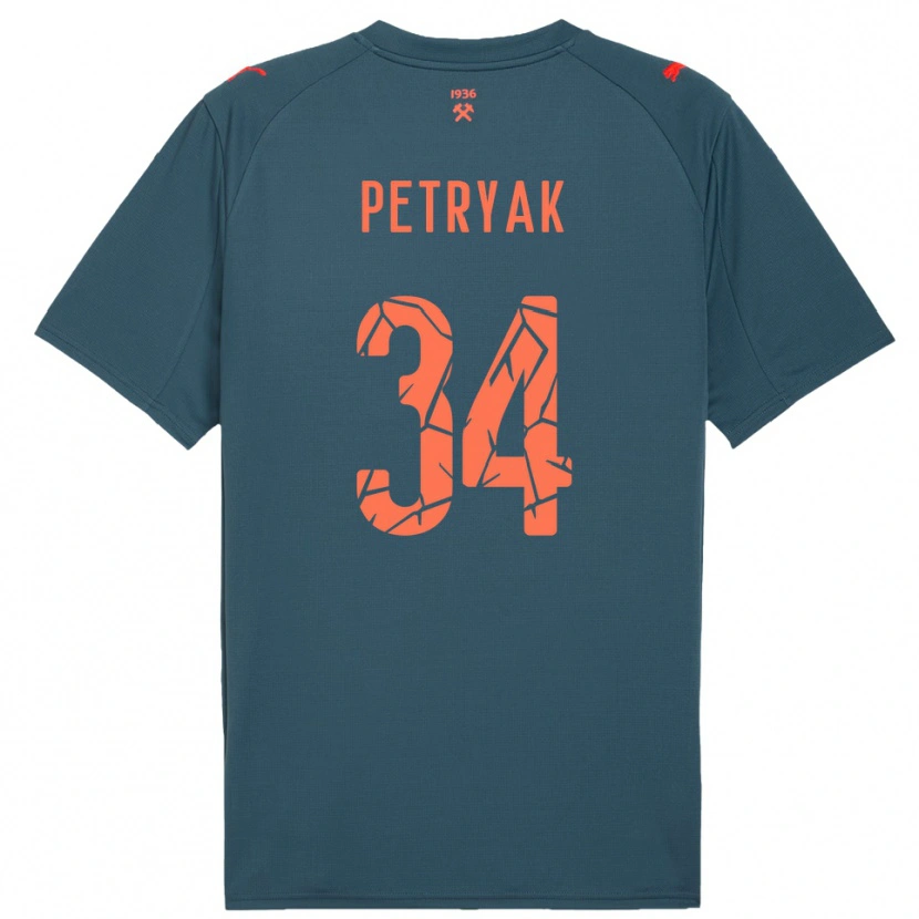 Danxen Kobiety Ivan Petryak #34 Granatowo-Czerwony Wyjazdowa Koszulka 2025/26 Koszulki Klubowe