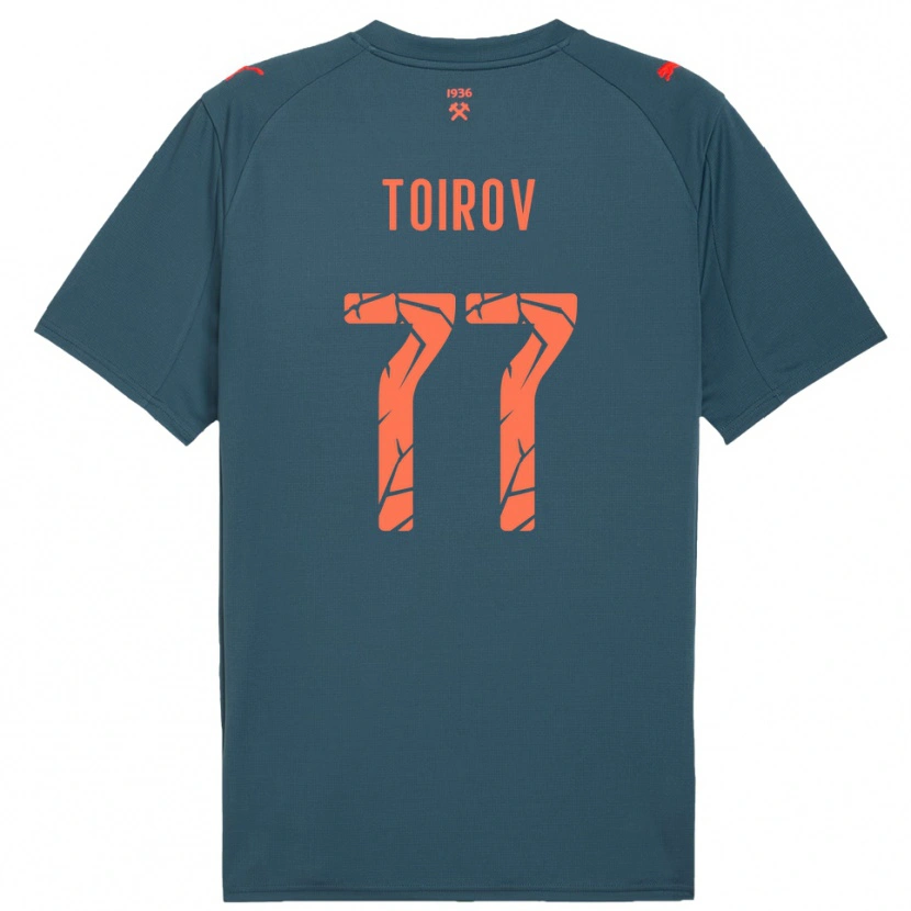 Danxen Kobiety Khusrav Toirov #77 Granatowo-Czerwony Wyjazdowa Koszulka 2025/26 Koszulki Klubowe