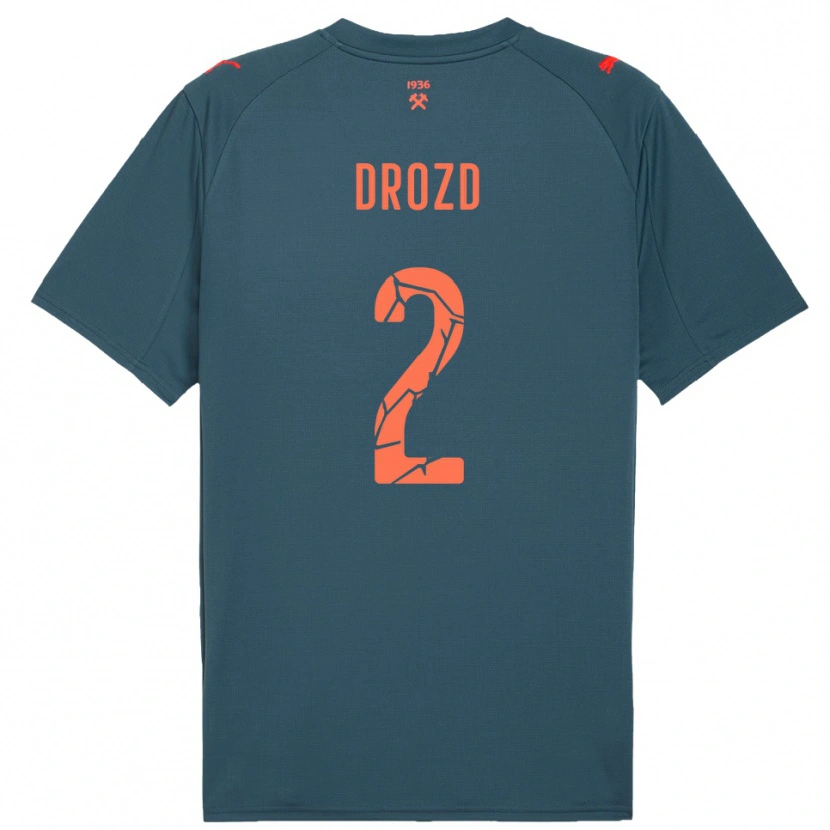 Danxen Kobiety Anton Drozd #2 Granatowo-Czerwony Wyjazdowa Koszulka 2025/26 Koszulki Klubowe