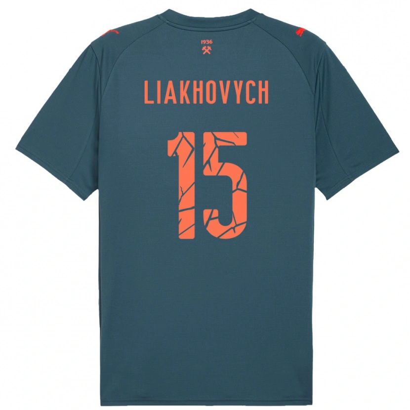 Danxen Kobiety Anastasiia Liakhovych #15 Granatowo-Czerwony Wyjazdowa Koszulka 2025/26 Koszulki Klubowe