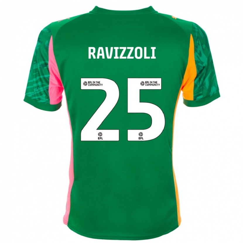 Danxen Dzieci Franco Ravizzoli #25 Zielono Pomarańczowy Koszulka Bramkarska 2025/26