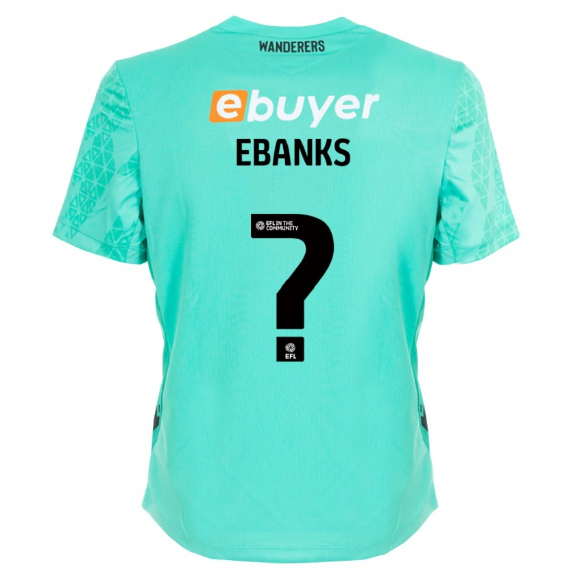 Danxen Dzieci Eve Ebanks #0 Czarny Akwamaryn Koszulka Bramkarska 2025/26